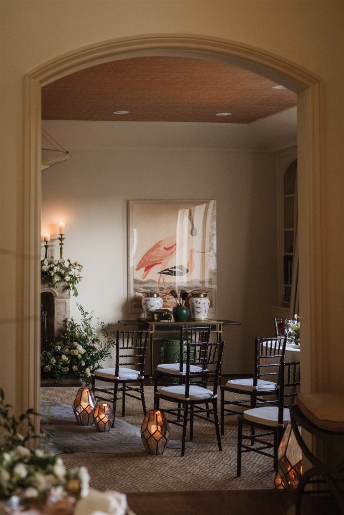 micro wedding lanterns